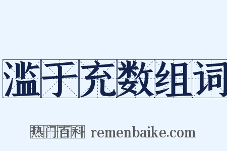 滥于充数组词是什么意思的图片